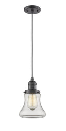Innovations Lighting Bellmont 1-100 watt 6.5 inch Oil Rubbed Bronze Mini Pendant Clear glass 201COBG192