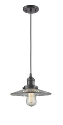 Innovations Lighting Halophane 1-100 watt 10 inch Oil Rubbed Bronze Mini Pendant Halophane glass 201COBG2