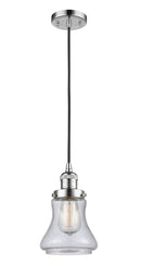 Innovations Lighting Bellmont 1-100 watt 6.5 inch Polished Chrome Mini Pendant Seedy glass 201CPCG194