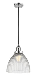 Innovations Lighting Seneca Falls 1-100 watt 9.5 inch Polished Chrome Pendant Clear glass 201CPCG222