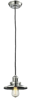 Innovations Lighting Railroad 1-100 watt 8 inch Polished Nickel Mini Pendant Polished Nickel Railroad shades 201CPNM1