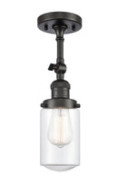 Innovations Lighting Dover 1 Light Semi-Flush Mount Part Of The Franklin Restoration Collection 201F-OB-G312