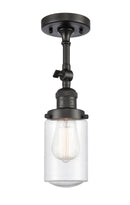 Innovations Lighting Dover 1 Light Semi-Flush Mount Part Of The Franklin Restoration Collection 201F-OB-G314