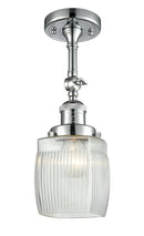 Innovations Lighting Colton 1 Light Semi-Flush Mount Part Of The Franklin Restoration Collection 201F-PC-G302