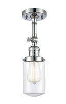 Innovations Lighting Dover 1 Light Semi-Flush Mount Part Of The Franklin Restoration Collection 201F-PC-G312-LED