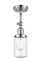 Innovations Lighting Dover 1 Light Semi-Flush Mount Part Of The Franklin Restoration Collection 201F-PC-G314-LED