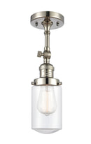 Innovations Lighting Dover 1 Light Semi-Flush Mount Part Of The Franklin Restoration Collection 201F-PN-G312-LED