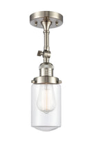 Innovations Lighting Dover 1 Light Semi-Flush Mount Part Of The Franklin Restoration Collection 201F-SN-G312