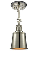 Innovations Lighting Addison 1 Light Semi-Flush Mount Part Of The Franklin Restoration Collection 201FBP-PNBK-M9-PN