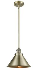Innovations Lighting Briarcliff 1-100 watt 10 inch Antique Brass Mini Pendant Antique Brass Briarcliff shades Hang Straight Swivel 201SABM10AB