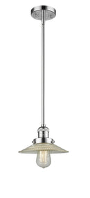 Innovations Lighting Halophane 1-100 watt 10 inch Polished Chrome Mini Pendant Halophane glass Hang Straight Swivel 201SPCG2