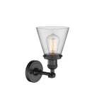 Innovations Lighting Small Cone 1 Light Sconce Part Of The Franklin Restoration Collection 203-BK-G62-LED