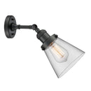 Innovations Lighting Small Cone 1 Light Sconce Part Of The Franklin Restoration Collection 203-BK-G62-LED