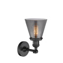 Innovations Lighting Small Cone 1 Light Sconce Part Of The Franklin Restoration Collection 203-BK-G63-LED