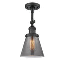 Innovations Lighting Small Cone 1 Light Sconce Part Of The Franklin Restoration Collection 203-BK-G63-LED