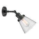 Innovations Lighting Small Cone 1 Light Sconce Part Of The Franklin Restoration Collection 203-BK-G64-LED
