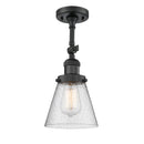 Innovations Lighting Small Cone 1 Light Sconce Part Of The Franklin Restoration Collection 203-BK-G64-LED