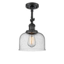 Innovations Lighting Large Bell 1 Light Sconce Part Of The Franklin Restoration Collection 203-BK-G74-LED