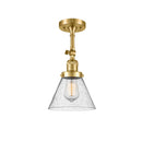 Innovations Lighting Large Cone 1 Light Sconce Part Of The Franklin Restoration Collection 203-SG-G44-LED