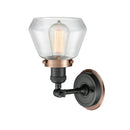 Innovations Lighting Fulton 1 Light Mixed Metals Sconce Part Of The Franklin Restoration Collection 203BK-BPAC-HRAC-G172