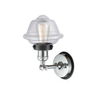 Innovations Lighting Small Oxford 1 Light Mixed Metals Sconce Part Of The Franklin Restoration Collection 203PC-BPBK-HRBK-G532