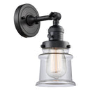 Innovations Lighting Canton 1 Light 6.5" Sconce With Switch 203SW-BK-G182S