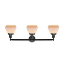 Innovations Lighting Fulton 3 Light Bath Vanity Light Part Of The Franklin Restoration Collection 205-BK-G171