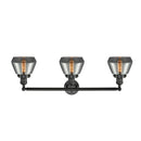 Innovations Lighting Fulton 3 Light Bath Vanity Light Part Of The Franklin Restoration Collection 205-BK-G173