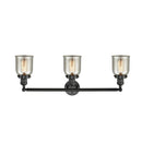 Innovations Lighting Small Bell 3 Light Bath Vanity Light Part Of The Franklin Restoration Collection 205-BK-G58