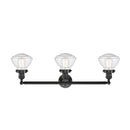 Innovations Lighting Olean 3 Light Bath Vanity Light Part Of The Franklin Restoration Collection 205-OB-G324-LED
