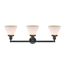 Innovations Lighting Large Cone 3 Light Bath Vanity Light Part Of The Franklin Restoration Collection 205-OB-G41
