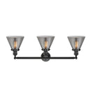 Innovations Lighting Large Cone 3 Light Bath Vanity Light Part Of The Franklin Restoration Collection 205-OB-G43-LED
