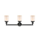 Innovations Lighting Small Bell 3 Light Bath Vanity Light Part Of The Franklin Restoration Collection 205-OB-G51-LED
