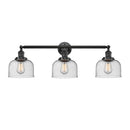 Bell Bath Vanity Light shown in the Oil Rubbed Bronze finish with a Seedy shade