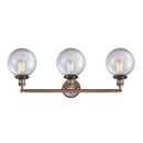 Innovations Lighting Beacon 3 Light 32" Bath Vanity Light 205BP-ACBK-G202-8