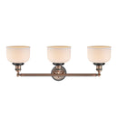 Innovations Lighting Large Bell 3 Light Bath Vanity Light Part Of The Franklin Restoration Collection 205BP-ACBK-G71