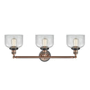 Innovations Lighting Large Bell 3 Light Bath Vanity Light Part Of The Franklin Restoration Collection 205BP-ACBK-G72