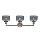 Innovations Lighting Large Bell 3 Light Bath Vanity Light Part Of The Franklin Restoration Collection 205BP-ACBK-G73