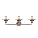 Innovations Lighting Railroad 3 Light Bath Vanity Light Part Of The Franklin Restoration Collection 205BP-ACBK-M3-AC