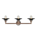 Innovations Lighting Railroad 3 Light Bath Vanity Light Part Of The Franklin Restoration Collection 205BP-ACBK-M6-BK