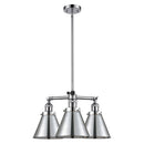 Appalachian Chandelier shown in the Polished Chrome finish with a Polished Chrome shade
