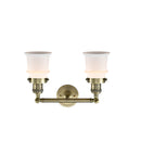 Innovations Lighting Small Canton 2 Light Bath Vanity Light Part Of The Franklin Restoration Collection 208-AB-G181S-LED