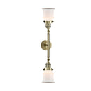 Innovations Lighting Small Canton 2 Light Bath Vanity Light Part Of The Franklin Restoration Collection 208-AB-G181S-LED
