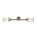 Innovations Lighting Small Canton 2 Light Bath Vanity Light Part Of The Franklin Restoration Collection 208-AB-G181S-LED
