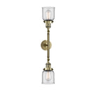 Innovations Lighting Small Bell 2 Light Bath Vanity Light Part Of The Franklin Restoration Collection 208-AB-G52-LED