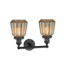 Innovations Lighting Chatham 2 Light Bath Vanity Light Part Of The Franklin Restoration Collection 208-BK-G146