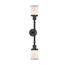 Innovations Lighting Small Canton 2 Light Bath Vanity Light Part Of The Franklin Restoration Collection 208-BK-G181S