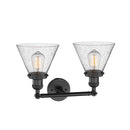 Innovations Lighting Large Cone 2 Light Bath Vanity Light Part Of The Franklin Restoration Collection 208-BK-G44