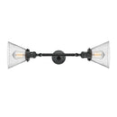 Innovations Lighting Large Cone 2 Light Bath Vanity Light Part Of The Franklin Restoration Collection 208-BK-G44