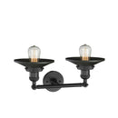 Innovations Lighting Railroad 2 Light Bath Vanity Light Part Of The Franklin Restoration Collection 208-BK-M6-LED